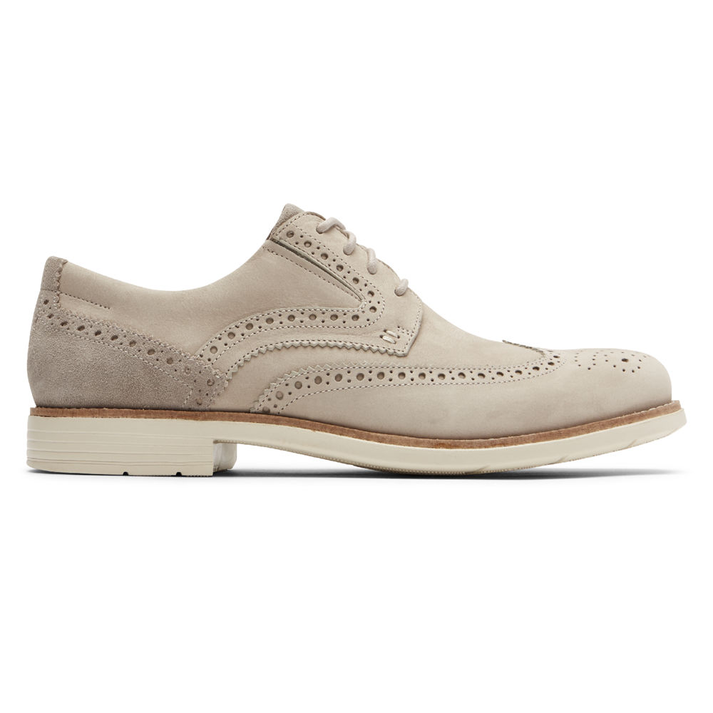 Rockport Joggesko Herre Beige - Total Motion Classic Dress Wingtip - JIKA25837